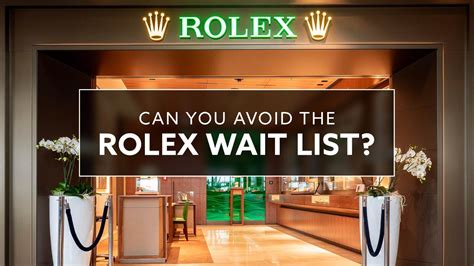 rolex waiting period|current wait times for rolex.